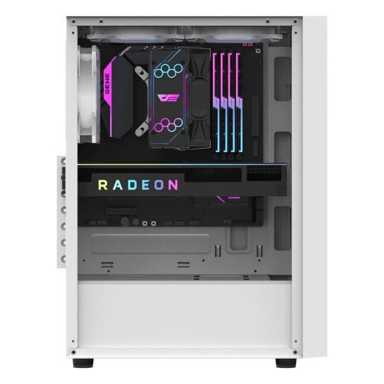 เคสคอมพิวเตอร์ CASE Darkflash A290 (White) Dexterous ATX PC Case With 3 Fans (FN1068) สามารถออกใบกำกับภาษีได้