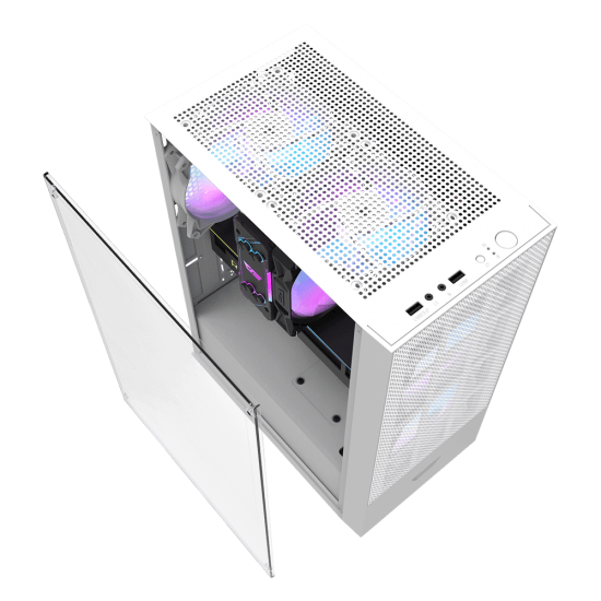 เคสคอมพิวเตอร์ CASE Darkflash A290 (White) Dexterous ATX PC Case With 3 Fans (FN1068) สามารถออกใบกำกับภาษีได้