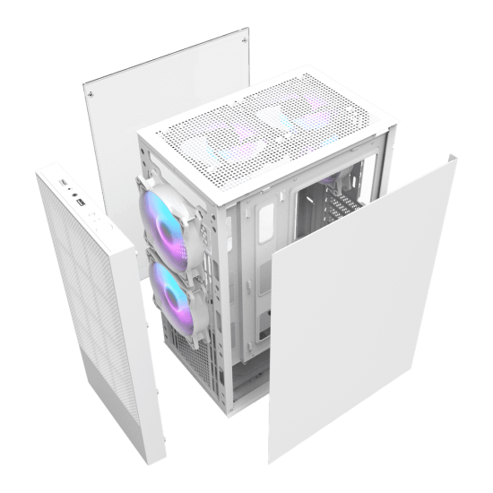 เคสคอมพิวเตอร์ CASE Darkflash A290 (White) Dexterous ATX PC Case With 3 Fans (FN1068) สามารถออกใบกำกับภาษีได้