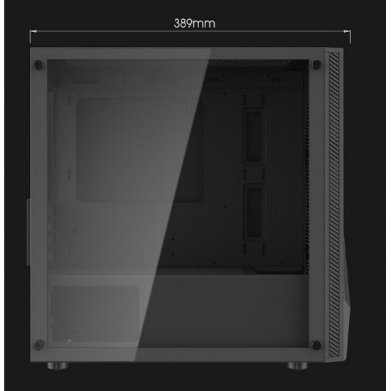 เคสคอมพิวเตอร์ CASE Darkflash AL390 (Black) Dexterous M-ATX PC Case (FN1069) สามารถออกใบกำกับภาษีได้