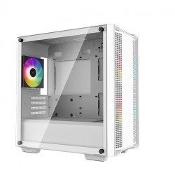 เคสคอมพิวเตอร์ CASE Deepcool CC360 White ARGB Tempered Glass mATX สามารถออกใบกำกับภาษีได้