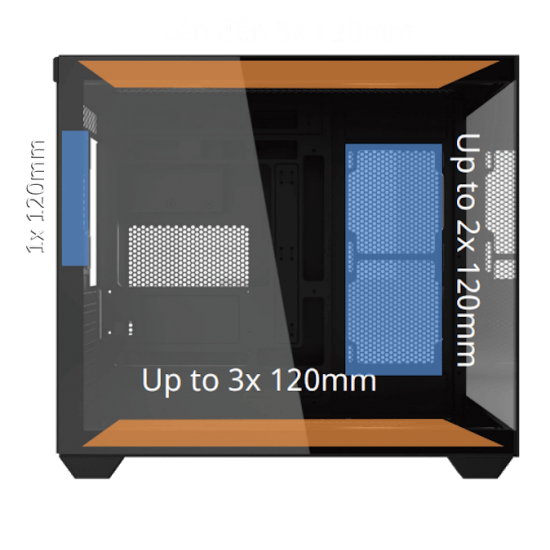เคสคอมพิวเตอร์ CASE Cooler Master CD600 Black Mid Tower ARGB (CD600-KHNN-S00) สามารถออกใบกำกับภาษีได้