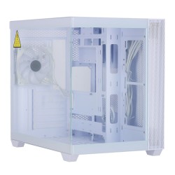 เคสคอมพิวเตอร์ CASE Cooler Master CD600 White Mid Tower ARGB (CD600-WHNN-S00) สามารถออกใบกำกับภาษีได้