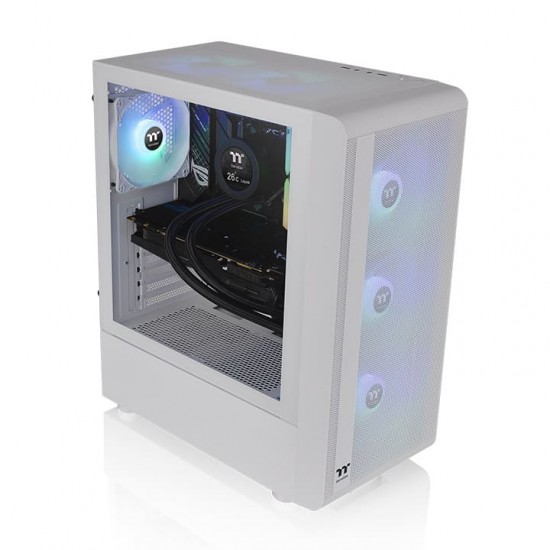 เคสคอมพิวเตอร์ CASE ThermalTake S200 TG ARGB Snow Edition Tempered Glass CA-1X2-00M6WN-01 (FN1090) สามารถออกใบกำกับภาษีได้