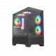 เคสคอมพิวเตอร์ CASE Plenty GL210M Black (Fan x 3) FIX Ranibow (PLGL21KBK411Y) FN1100 สามารถออกใบกำกับภาษีได้