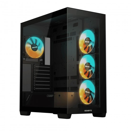 เคสคอมพิวเตอร์ CASE GIGABYTE C500 PANORAMIC STEALTH BLACK (GB-C500P ST)(FN1106) สามารถออกใบกำกับภาษีได้