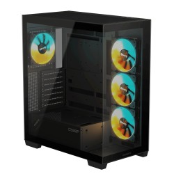 เคสคอมพิวเตอร์ CASE GIGABYTE C500 PANORAMIC STEALTH BLACK (GB-C500P ST)(FN1106) สามารถออกใบกำกับภาษีได้