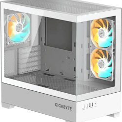 เคสคอมพิวเตอร์ CASE GIGABYTE C201 PANORAMIC ICE WHITE (GB-C201PI)(FN1109) สามารถออกใบกำกับภาษีได้