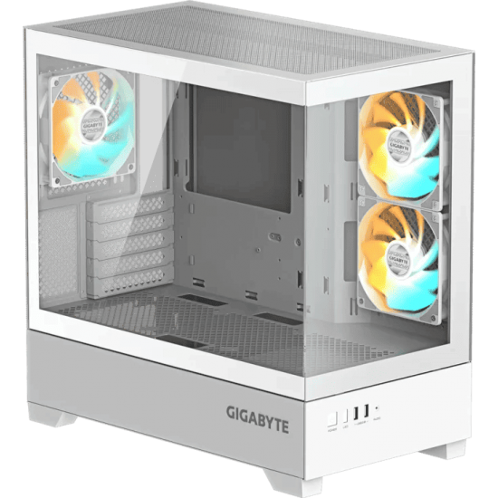 เคสคอมพิวเตอร์ CASE GIGABYTE C201 PANORAMIC ICE WHITE (GB-C201PI)(FN1109) สามารถออกใบกำกับภาษีได้
