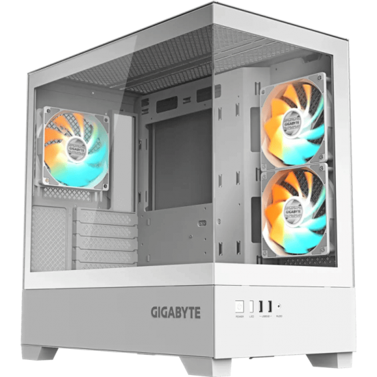 เคสคอมพิวเตอร์ CASE GIGABYTE C201 PANORAMIC ICE WHITE (GB-C201PI)(FN1109) สามารถออกใบกำกับภาษีได้