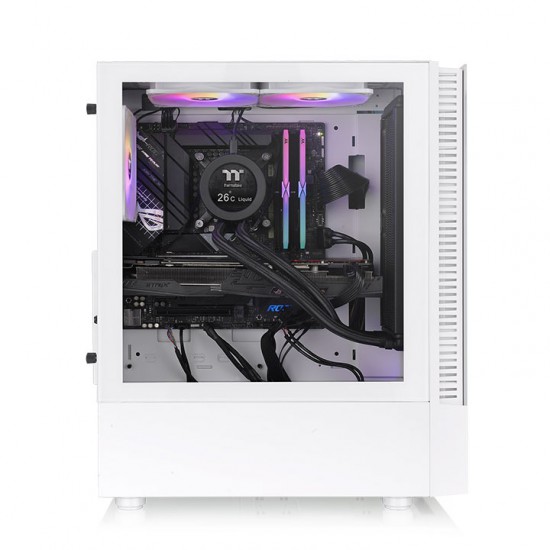 เคสคอมพิวเตอร์ CASE ThermalTake View 200 TG ARGB Snow Edition Tempered Glass CA-1X3-00M6WN-01 (FN1110) สามารถออกใบกำกับภาษีได้
