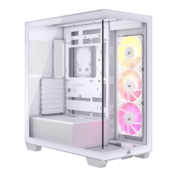 เคสคอมพิวเตอร์ CASE Corsair 3500X White ARGB Mid-Tower PC (E-ATX) (CC-9011279-WW) สามารถออกใบกำกับภาษีได้