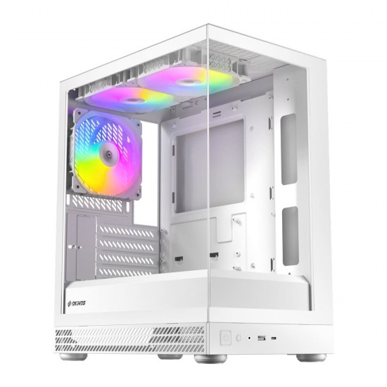 เคสคอมพิวเตอร์ CASE OKINOS AQUA UNO POLAR MICRO-ATX สามารถออกใบกำกับภาษีได้