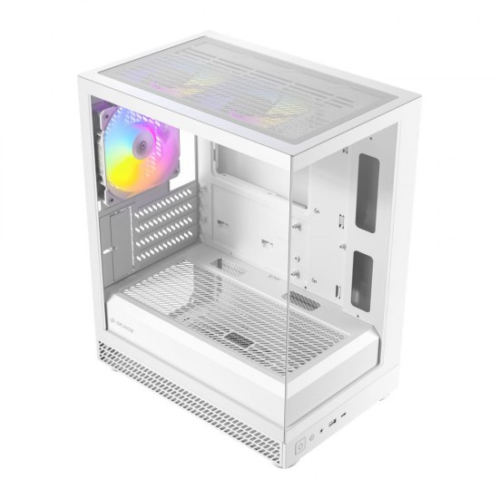 เคสคอมพิวเตอร์ CASE OKINOS AQUA UNO POLAR MICRO-ATX สามารถออกใบกำกับภาษีได้