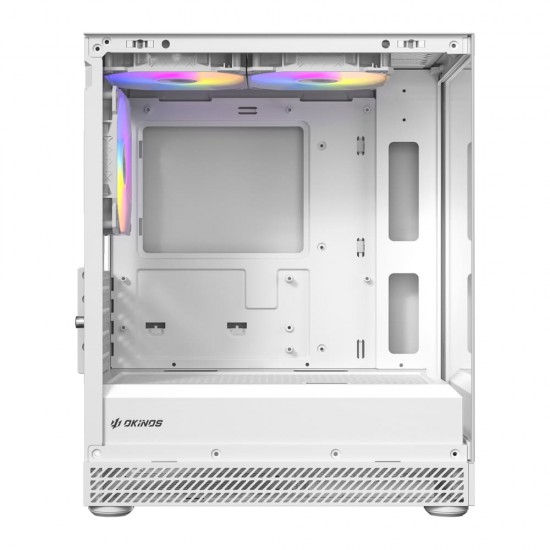 เคสคอมพิวเตอร์ CASE OKINOS AQUA UNO POLAR MICRO-ATX สามารถออกใบกำกับภาษีได้