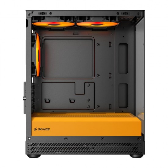 เคสคอมพิวเตอร์ CASE OKINOS AQUA UNO CANARY MICRO-ATX สามารถออกใบกำกับภาษีได้