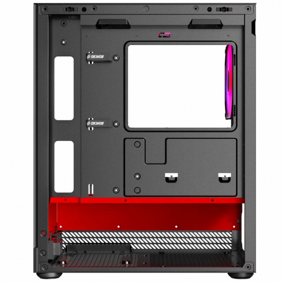 เคสคอมพิวเตอร์ CASE OKINOS AQUA UNO SCARLET MICRO-ATX สามารถออกใบกำกับภาษีได้