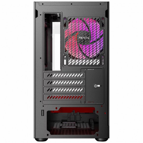 เคสคอมพิวเตอร์ CASE OKINOS AQUA UNO SCARLET MICRO-ATX สามารถออกใบกำกับภาษีได้