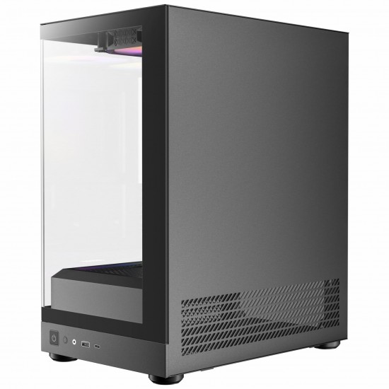 เคสคอมพิวเตอร์ CASE OKINOS AQUA UNO BLACK MICRO-ATX สามารถออกใบกำกับภาษีได้