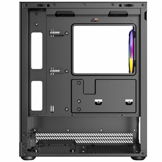 เคสคอมพิวเตอร์ CASE OKINOS AQUA UNO BLACK MICRO-ATX สามารถออกใบกำกับภาษีได้