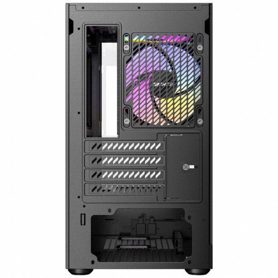 เคสคอมพิวเตอร์ CASE OKINOS AQUA UNO BLACK MICRO-ATX สามารถออกใบกำกับภาษีได้