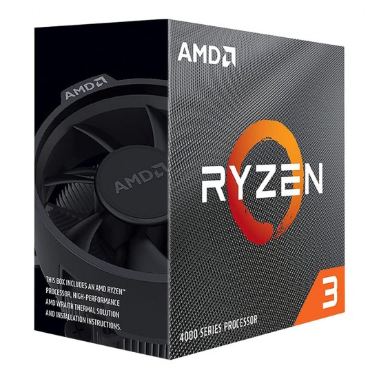 ซีพียู CPU AMD Ryzen3 4100 MPK (Tray) 3.8/4.0GHz,4C/8T/4mb Cash + Wraith Stealth สามารถออกใบกำกับภาษีได้