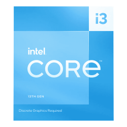 ซีพียู CPU Intel Core i3-13100F (3.4GHz Up to 4.5GHz ,Cache 12Mb,4Core 8Threads ,LGA1700) สามารถออกใบกำกับภาษีได้