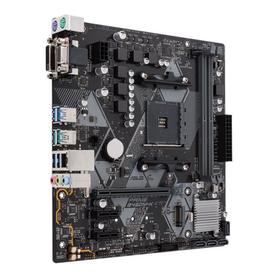 เมนบอร์ด MAINBOARD Asus Prime B450M-K (Socket AM4)DDR4 (90MB0YP0-M0UAY0) สามารถออกใบกำกับภาษีได้