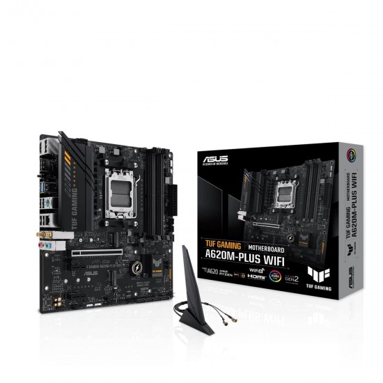 เมนบอร์ด MAINBOARD Asus TUF GAMING A620M-PLUS WIFI (Socket AM5) DDR5 (90MB1F00-M0UAY0) สามารถออกใบกำกับภาษีได้