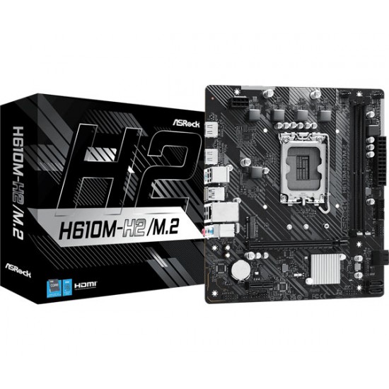เมนบอร์ด MAINBOARD ASRock H610M-H2/M.2 (Socket1700) DDR4 Micro ATX สามารถออกใบกำกับภาษีได้