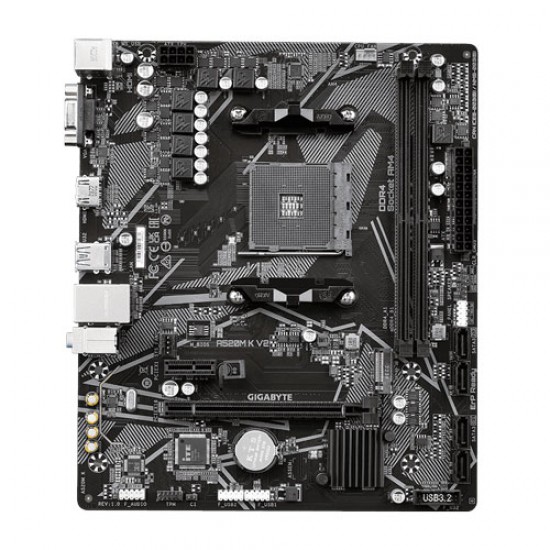 เมนบอร์ด MAINBOARD Gigabyte A520M-K V2 (Socket AM4) DDR4 (9MA52MK2-00-G11) สามารถออกใบกำกับภาษีได้