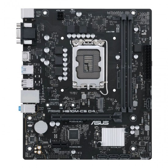 เมนบอร์ด MAINBOARD ASUS Prime H610M-CS D4 (Socket1700) DDR4 (PRIME-H610M-CS-D4) สามารถออกใบกำกับภาษีได้