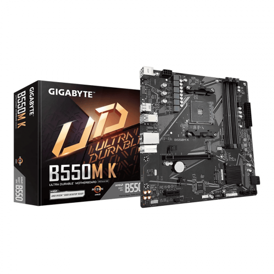 เมนบอร์ด MAINBOARD Gigabyte B550M-K (REV.1.0) DDR4 SOCKET AM4 (MICRO-ATX) สามารถออกใบกำกับภาษีได้