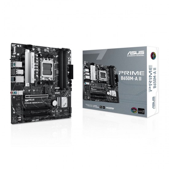 เมนบอร์ด MAINBOARD ASUS Prime B650M-A II DDR5 (Socket AM5)(PRIME-B650M-A-II) สามารถออกใบกำกับภาษีได้