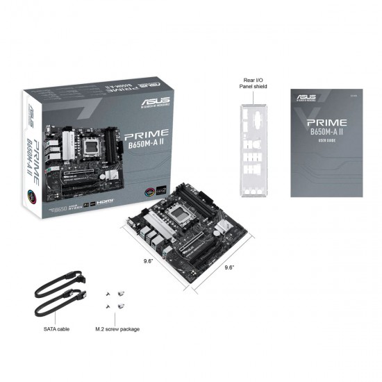 เมนบอร์ด MAINBOARD ASUS Prime B650M-A II DDR5 (Socket AM5)(PRIME-B650M-A-II) สามารถออกใบกำกับภาษีได้