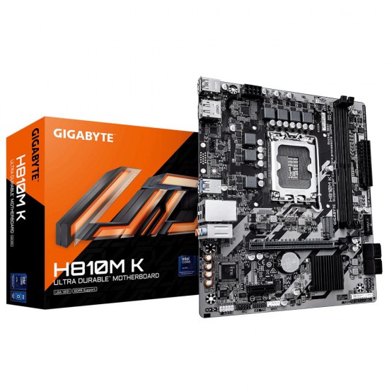 เมนบอร์ด MAINBOARD GIGABYTE H810M-K V1.0 DDR5V (SOCKET 1851)9MH810MK-00-G10 สามารถออกใบกำกับภาษีได้