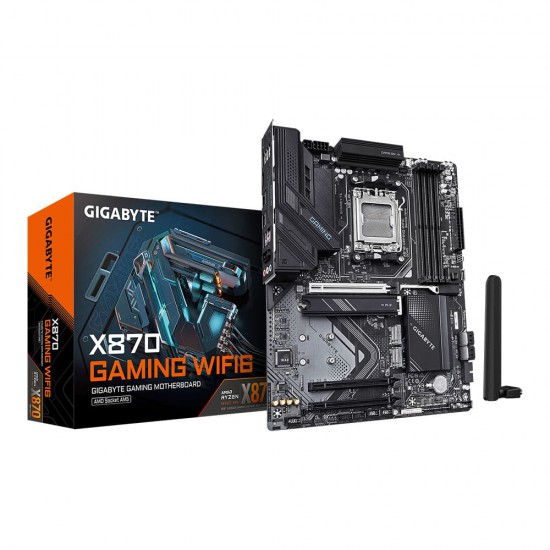 เมนบอร์ด MAINBOARD Gigabyte X870 Gaming WiFi6 AMD Socket AM5 (9MX87GW-00-G10) สามารถออกใบกำกับภาษีได้