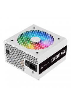 POWER SUPPLY CORSAIR 650W CX650F RGB White (CP-9020226-NA) (80+ Bronze)