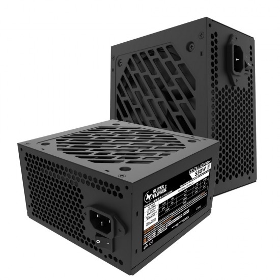 พาวเวอร์ซัพพลาย POWERSUPPLY SUPER FLOWER ZILLION DW (BLACK) 550W - 550W 80 PLUS WHITE (ATX)(SF-550Z12DW) สามารถออกใบกำกับภาษีได้