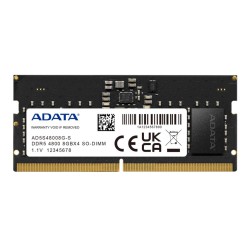 แรมโน๊ตบุ๊ค RAM NB ADATA 8Gb/4800 DDR5 PC5-38400 SO-DIMM (AD5S48008G-S) สามารถออกใบกำกับภาษีได้