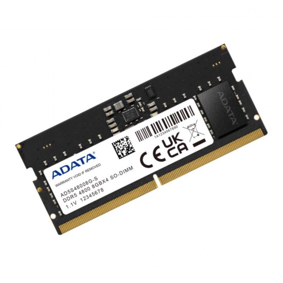 แรมโน๊ตบุ๊ค RAM NB ADATA 8Gb/4800 DDR5 PC5-38400 SO-DIMM (AD5S48008G-S) สามารถออกใบกำกับภาษีได้