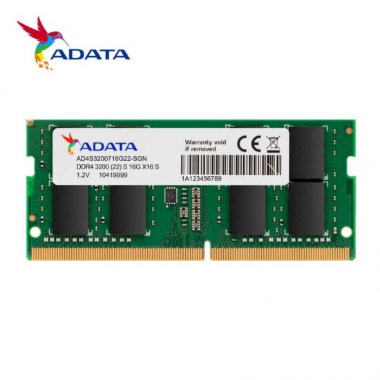 แรมโน๊ตบุ๊ค RAM NB ADATA 8Gb/3200 DDR4 PC4-25600 SO-DIMM (AD4S32008G22-SGN) สามารถออกใบกำกับภาษีได้