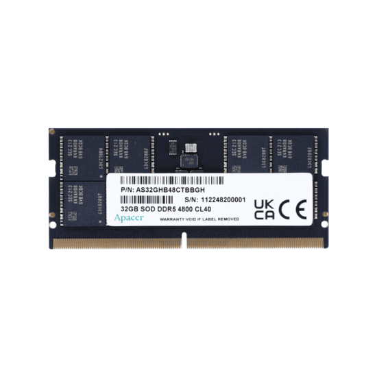 แรมโน๊ตบุ๊ค RAM NB Apacer 16Gb/4800 DDR5 (FS.16G2A.PTH)(AS16GHB48CTBBGH)(ZC.A01ST.0BM)(F) สามารถออกใบกำกับภาษีได้