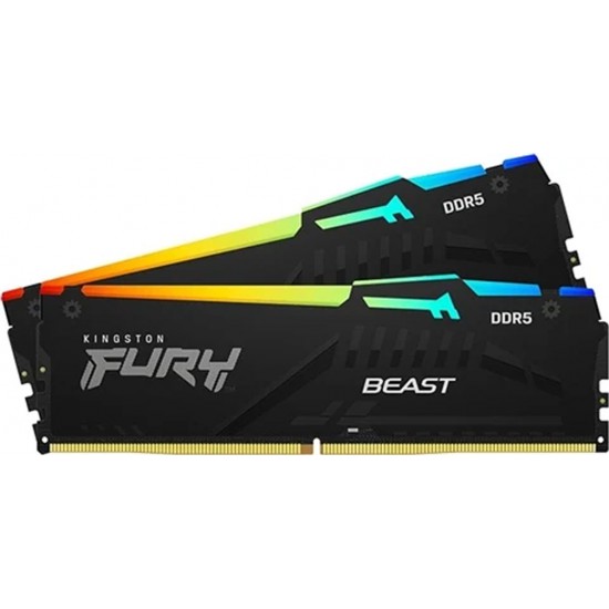 แรม RAM PC Kingston 16Gb/4800 DDR5 CL38 FURY Beast RGB (KF548C38BBAK2/16) สามารถออกใบกำกับภาษีได้
