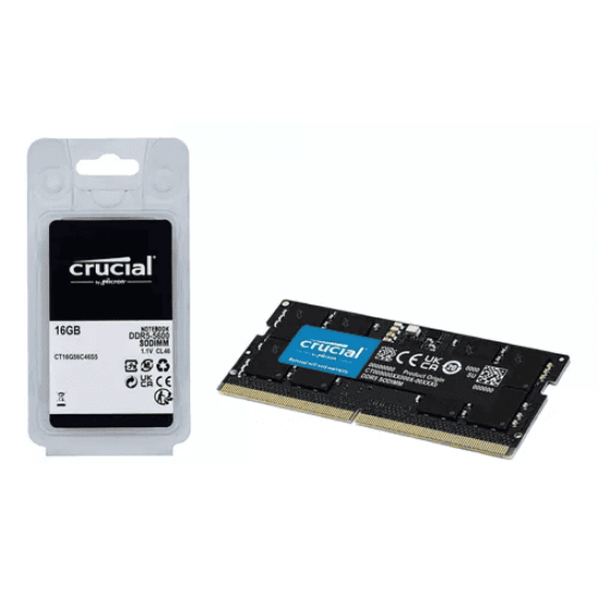 แรม RAM NB Crucial 16Gb DDR5/5600 SODIMM CL46 (CCL-CT16G56C46S5) สามารถออกใบกำกับภาษีได้