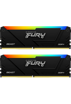 แรม RAM PC Kingston 16Gb/3600 DDR4 FURY Beast RGB (KF436C17BB2AK2/16) (2x8GB) สามารถออกใบกำกับภาษีได้