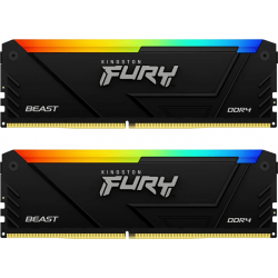 แรม RAM PC Kingston 16Gb/3600 DDR4 FURY Beast RGB (KF436C17BB2AK2/16) (2x8GB) สามารถออกใบกำกับภาษีได้