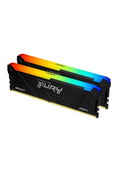 แรม RAM PC Kingston 16Gb/3600 DDR4 FURY Beast RGB (KF436C17BB2AK2/16) (2x8GB) สามารถออกใบกำกับภาษีได้