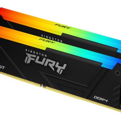 แรม RAM PC Kingston 16Gb/3600 DDR4 FURY Beast RGB (KF436C17BB2AK2/16) (2x8GB) สามารถออกใบกำกับภาษีได้