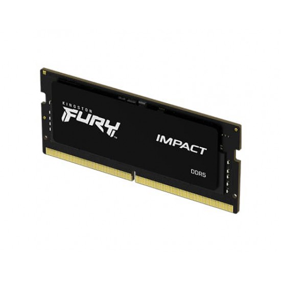แรมโน๊ตบุ๊ค RAM  SO-DIMM Kingston 8Gb/4800 DDR5 FURY Impact Black(KF548S38IB-8) สามารถออกใบกำกับภาษีได้